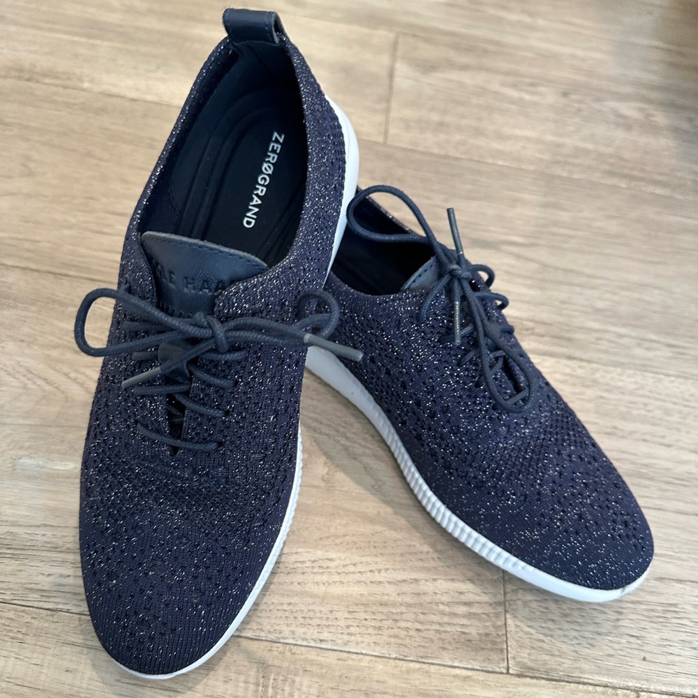 Cole Haan ZeroGrand Navy with Glitter 7.5